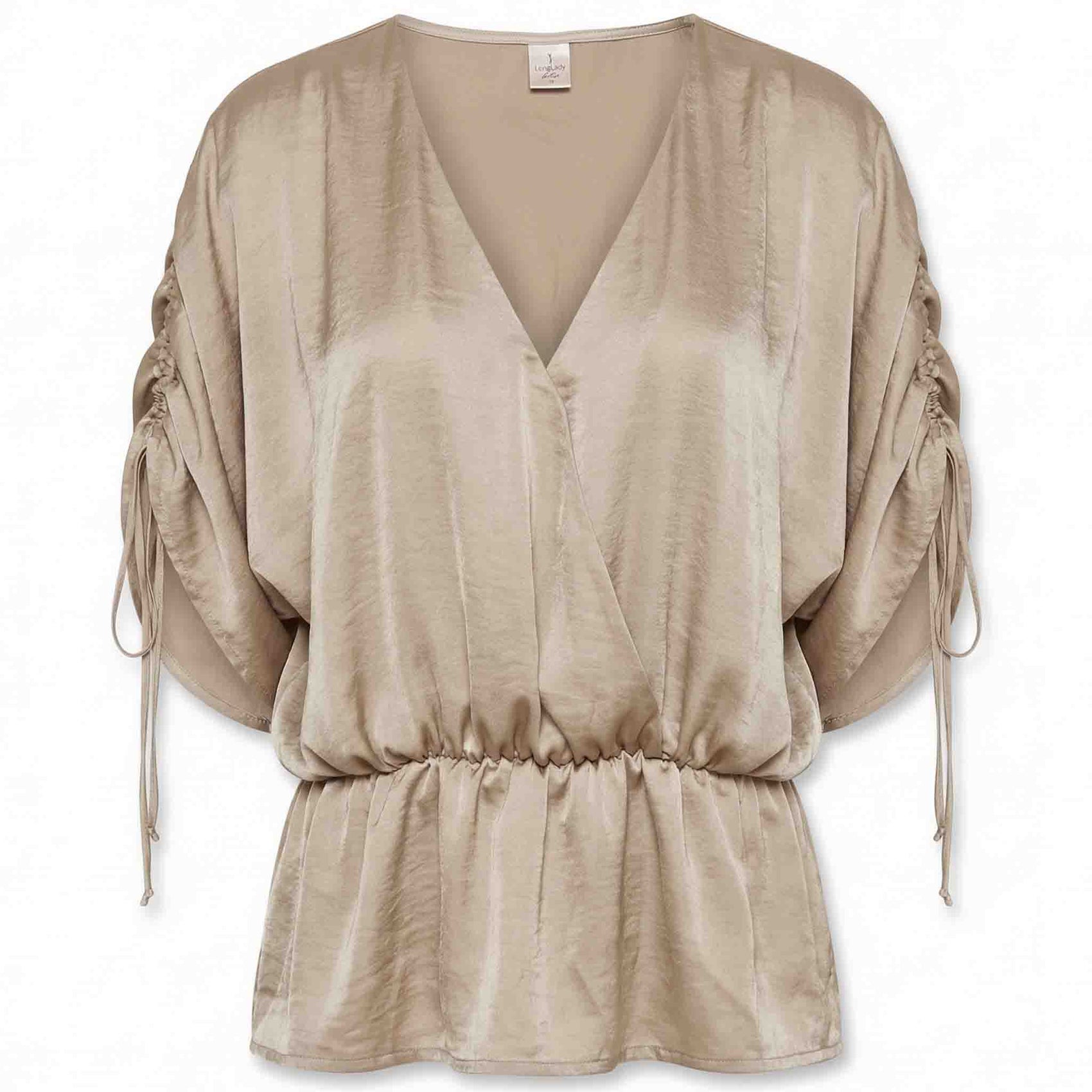 Longlady Blouse Odinne Lichtbeige | Tall