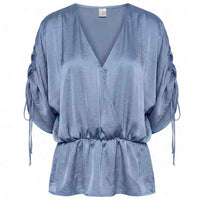 Longlady Blouse Odinne Blauw | Tall