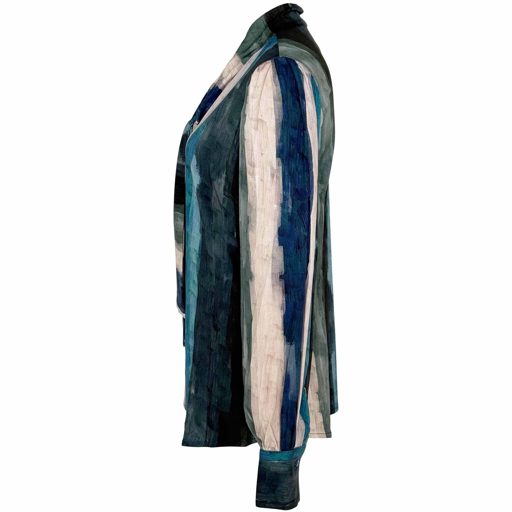 Only-M Blouse Degrade, kleding voor lange vrouwen, zijaanzicht