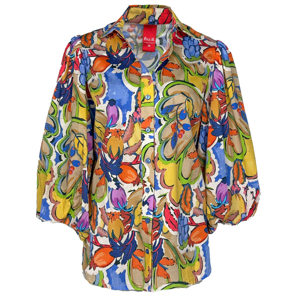 Only-M Blouse Pofmouw Fiori, tall kleding voor lange vrouwen