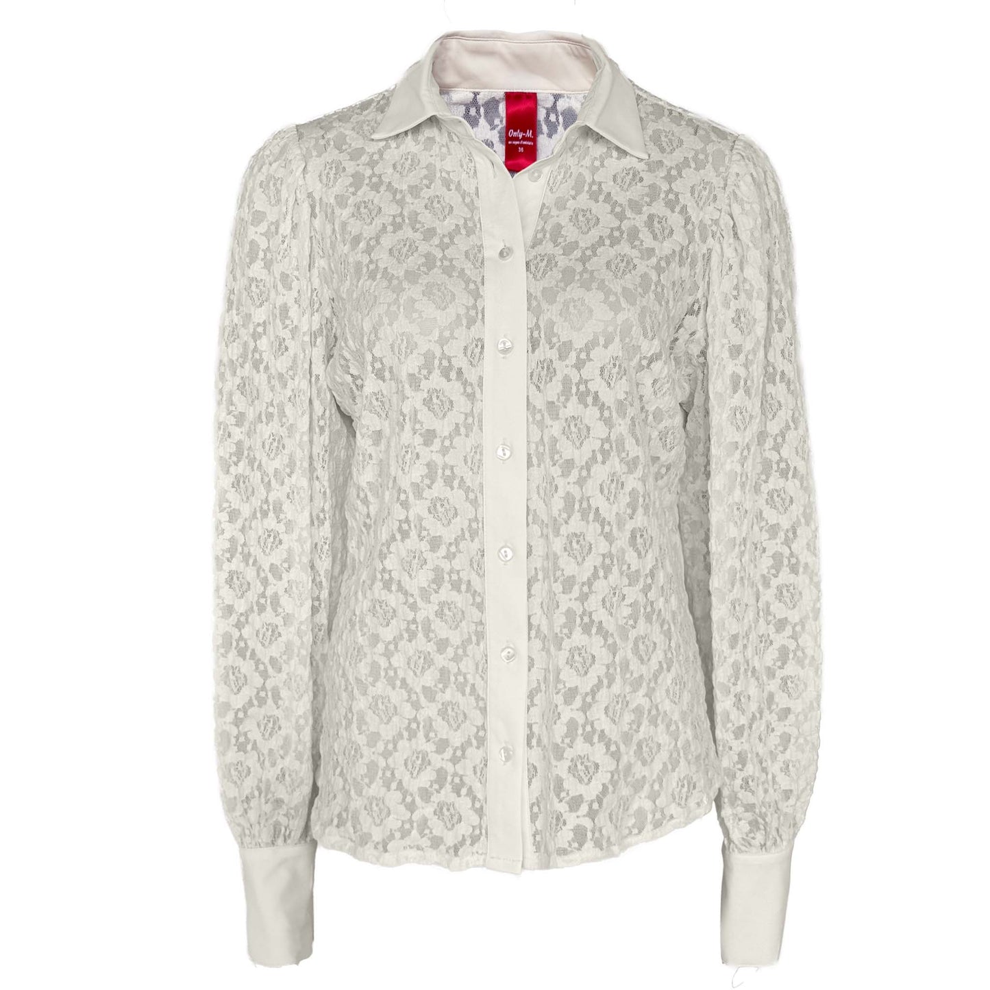 Only-M Blouse Kant Offwhite | Tall