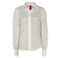 Only-M Blouse Kant Offwhite | Tall