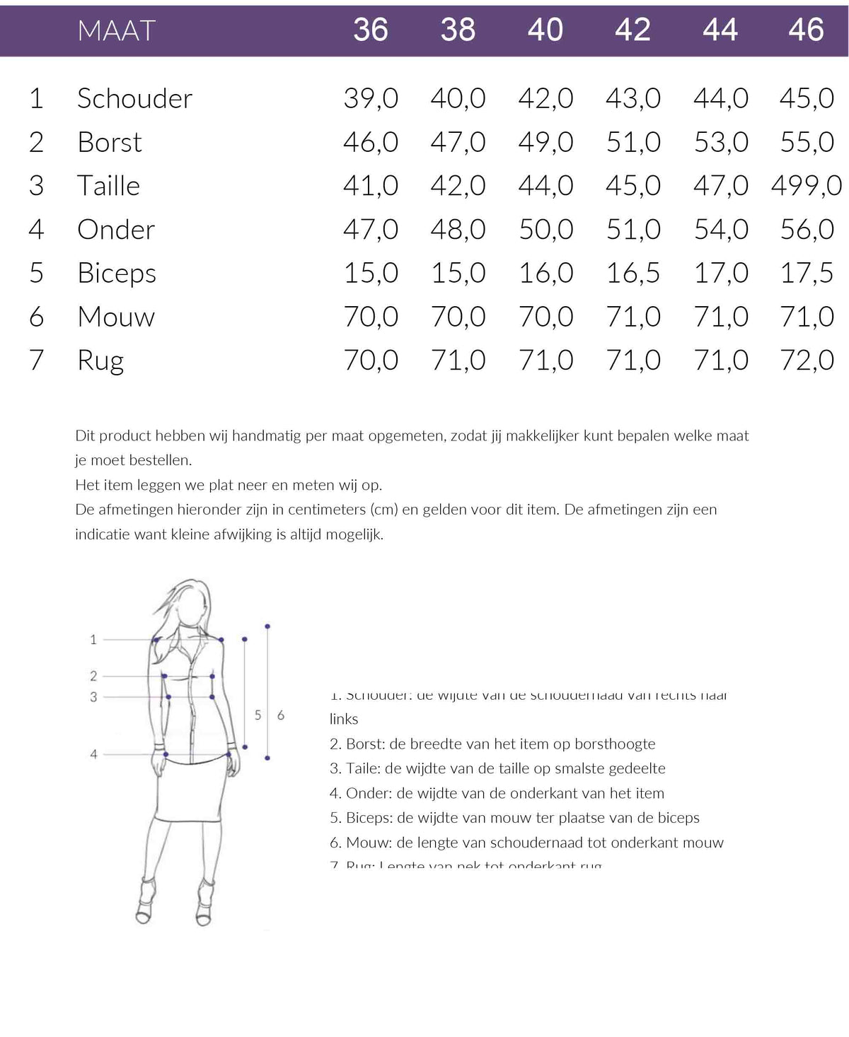Maattabel Only-M Blouse Sporty Zwart | Tall