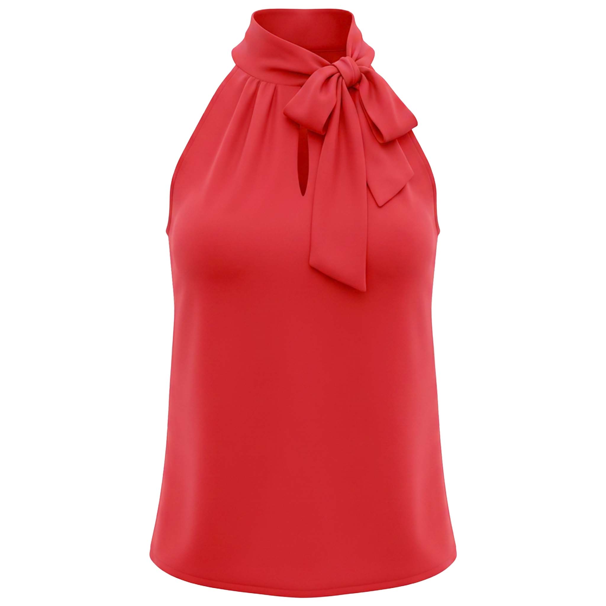 Only-M Blouse Strikhals Koraal | Tall