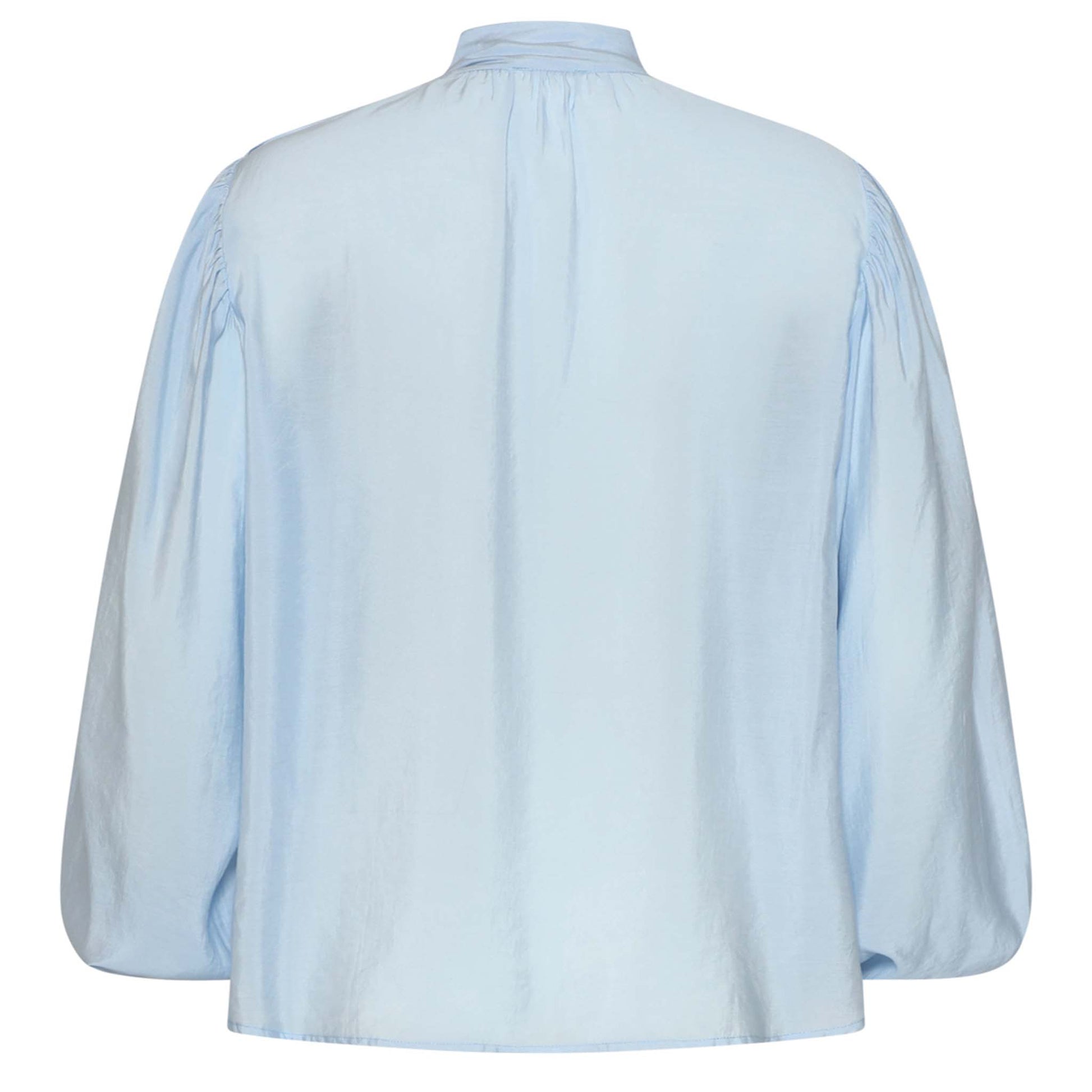 Smashed Lemon Blouse Lichtblauw – achterzijde – kleding voor lange vrouwen