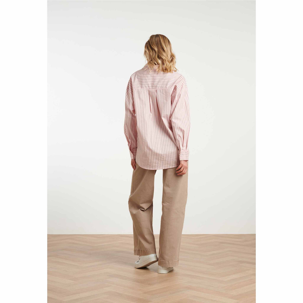 Smashed Lemon Blouse Streep Lichtroze | Tall