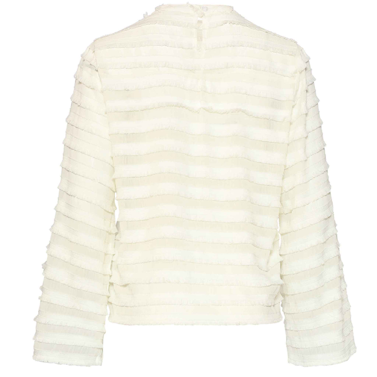 Smashed Lemon Blouse Fringe Offwhite – achterzijde – kleding voor lange vrouwen
