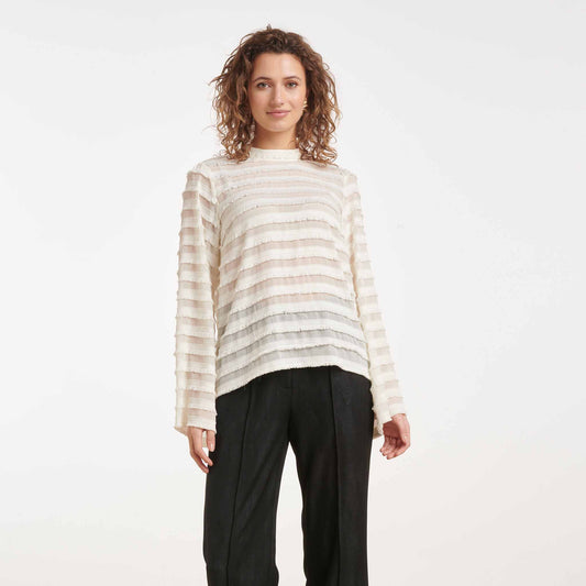 Smashed Lemon Blouse Fringe Offwhite | Tall