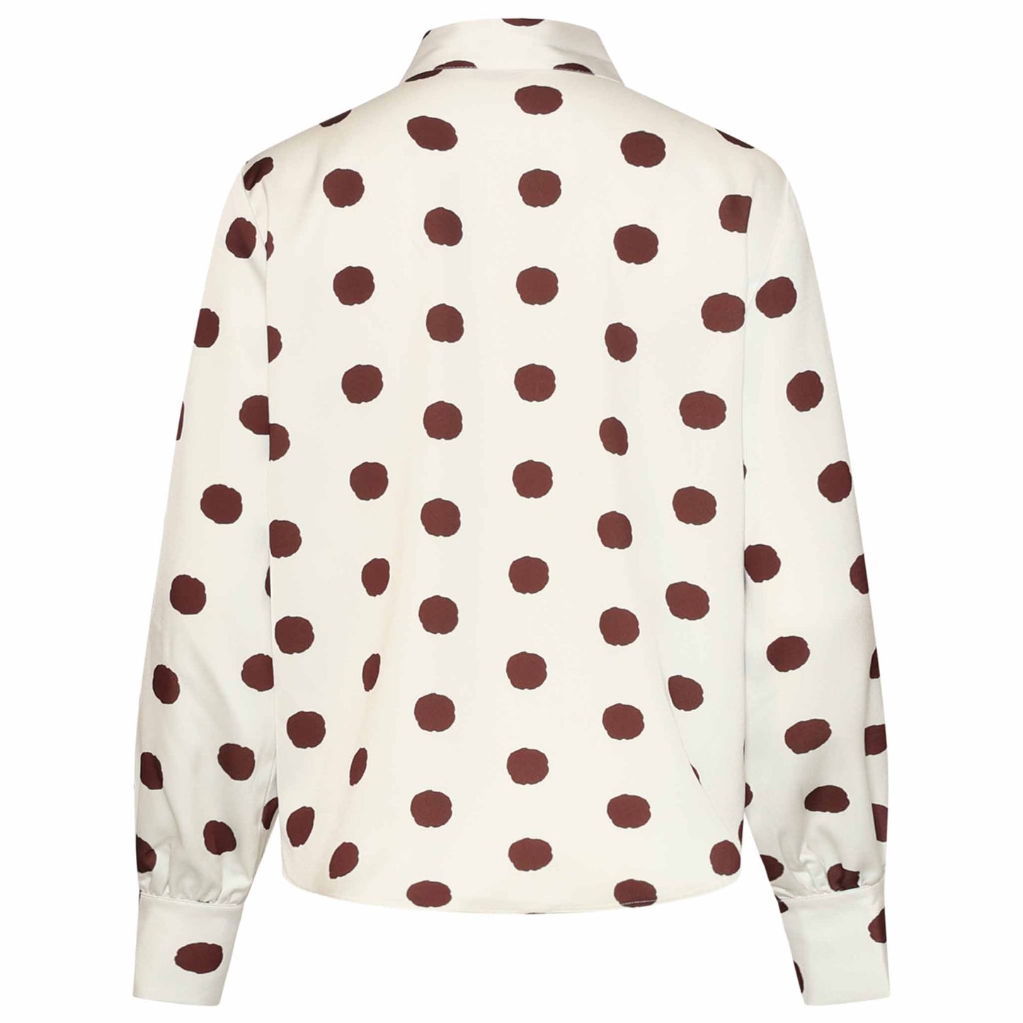 Smashed Lemon Blouse Stip Offwhite – achterzijde – kleding voor lange vrouwen