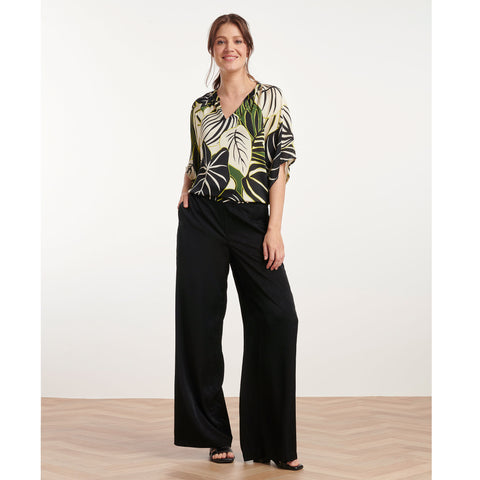 Smashed Lemon Top Multi Groen, tall kleding voor lange vrouwen, gedragen door model