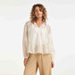 Smashed Lemon Blouse Offwhite Borduur | Tall