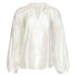Smashed Lemon Blouse Offwhite Borduur lange dames Tall voorzijde