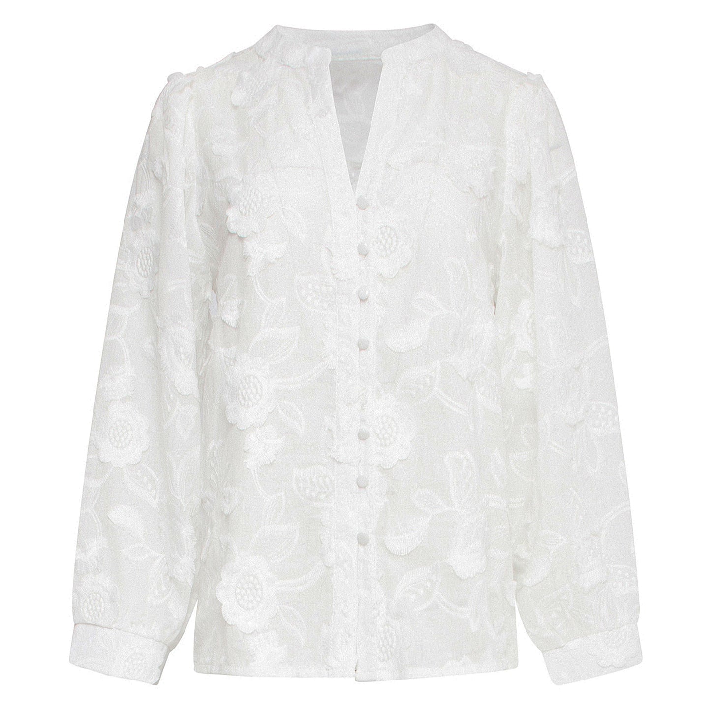 Smashed Lemon Blouse Wit Embroidery | Tall