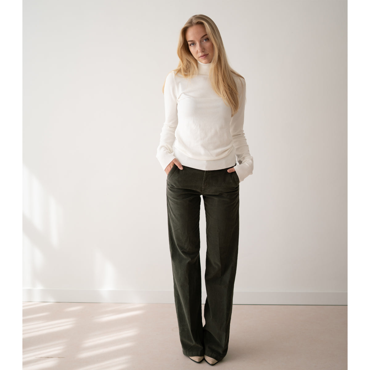 Casamia Truitje Col Offwhite, tall kleding voor lange vrouwen