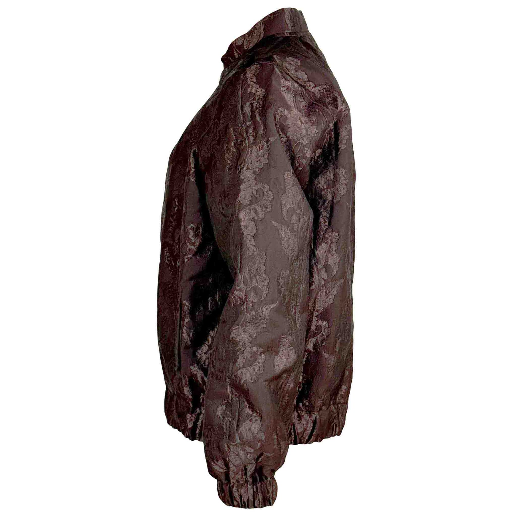 Longlady Bomber Mindie Jacquard Bruin, tall kleding voor lange vrouwen