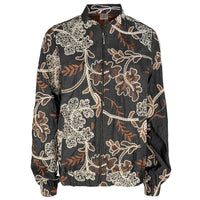 Longlady Bomber Mindie Embroidery Bruin | Tall