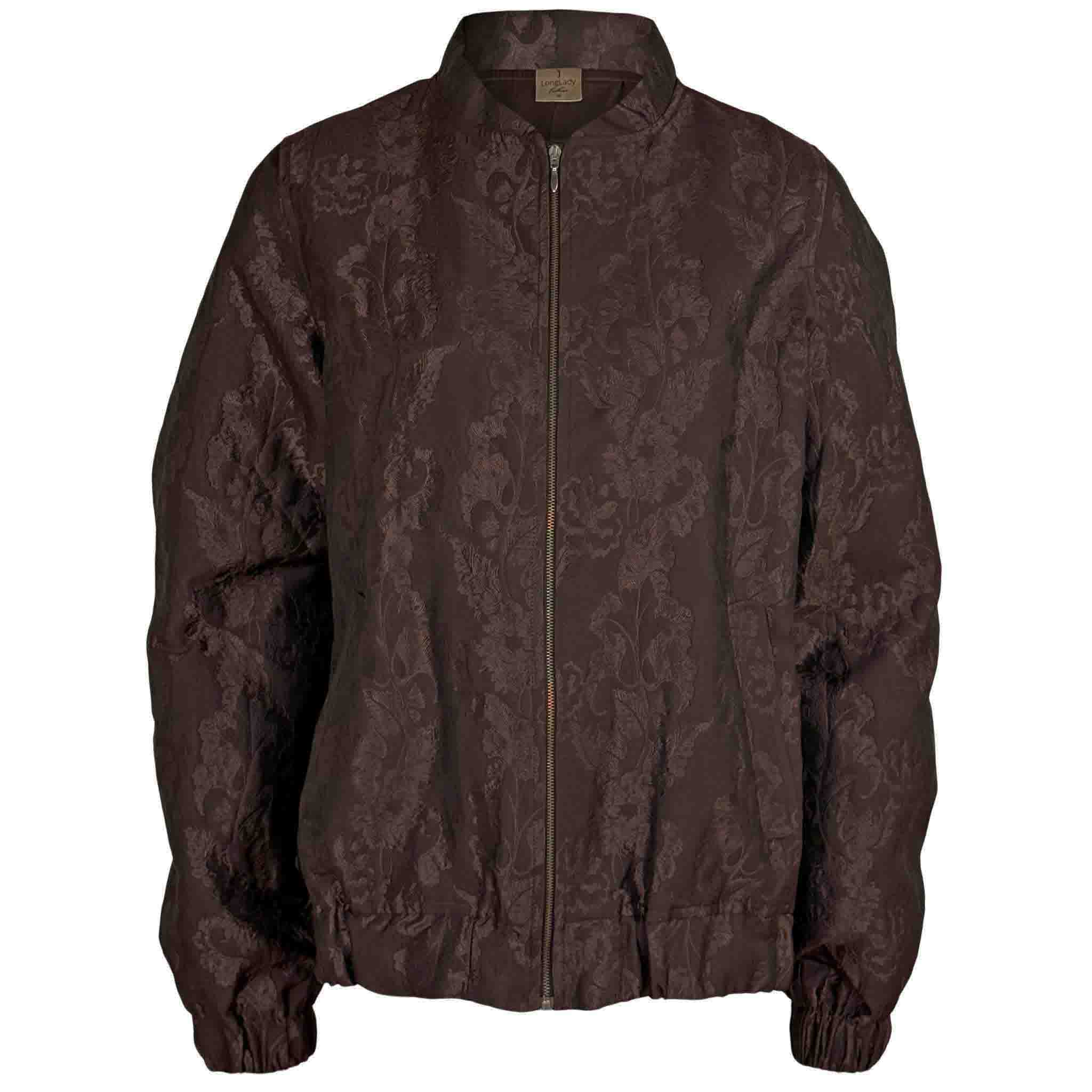 Longlady Bomber Mindie Jacquard Bruin | Tall