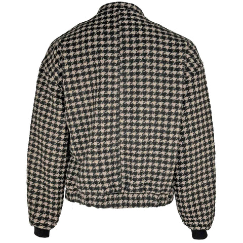 Bomber Pied de Poule, tall kleding voor lange dames, achteraanzicht