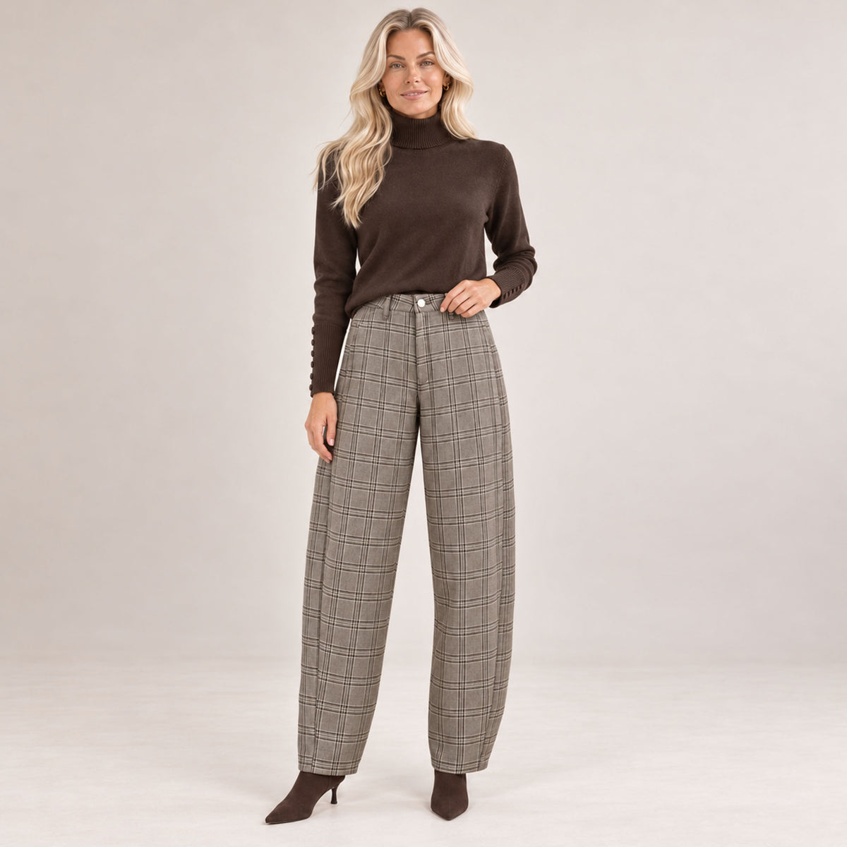 Mavi Broek Leila Chino Check | Tall