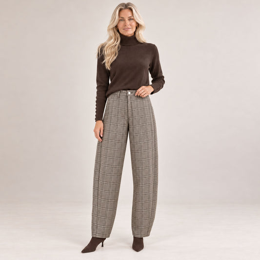 Mavi Broek Leila Chino Check | Tall