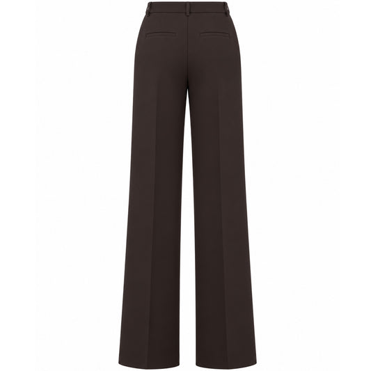 Only-M Broek Travel Bonded Wijd Donkerbruin | Tall