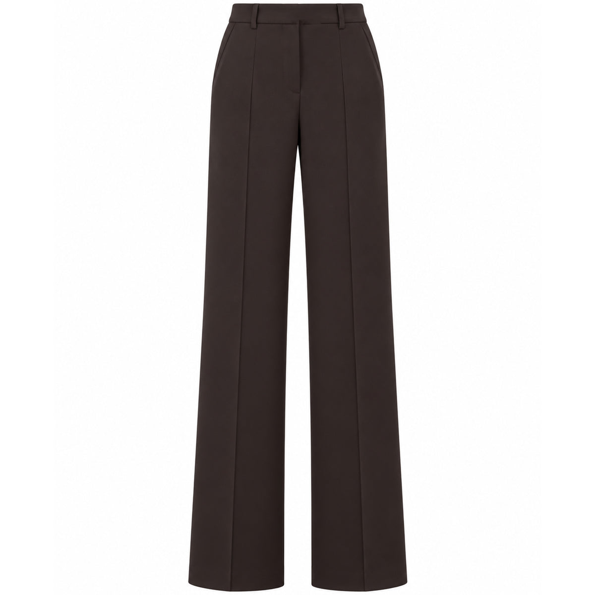 Only-M Broek Travel Bonded Wijd Donkerbruin | Tall