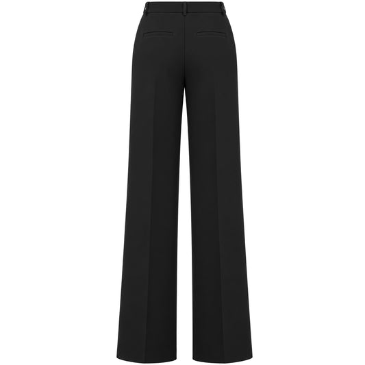 Only-M Broek Travel Bonded Wijd Zwart | Tall