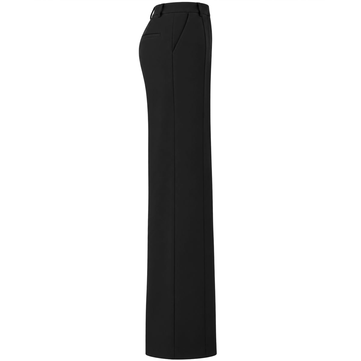 Only-M Broek Travel Bonded Wijd Zwart | Tall