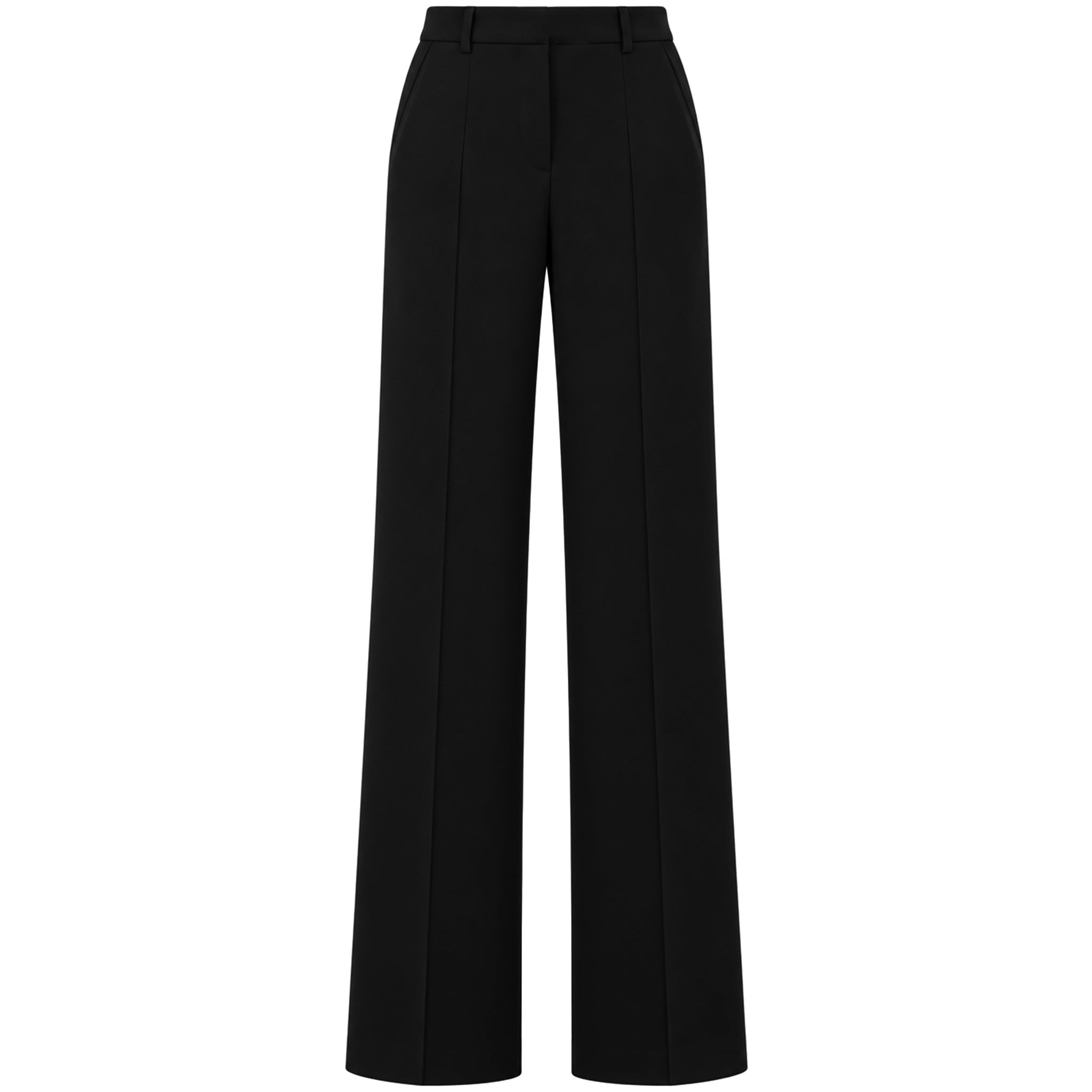 Only-M Broek Travel Bonded Wijd Zwart | Tall