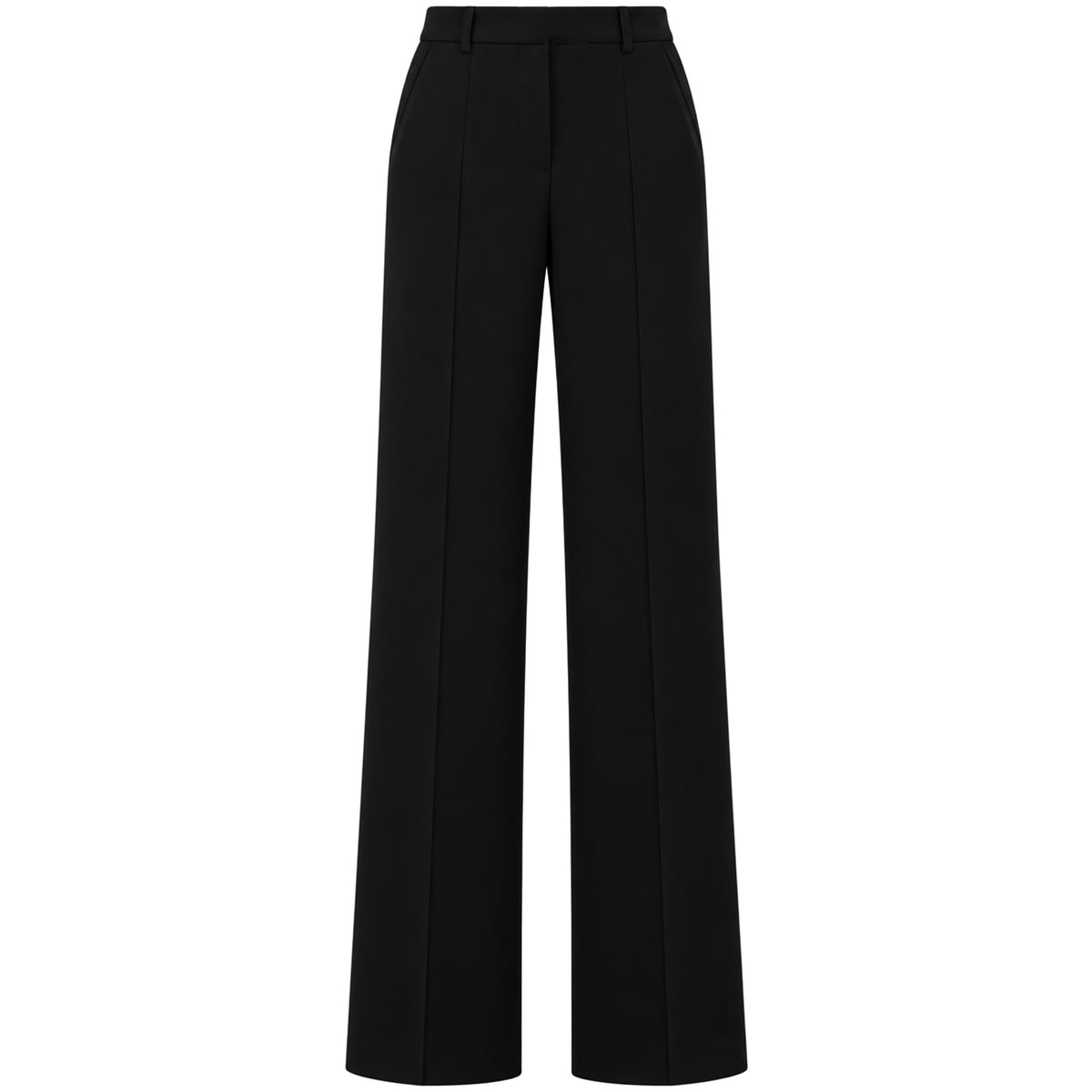 Only-M Broek Travel Bonded Wijd Zwart | Tall