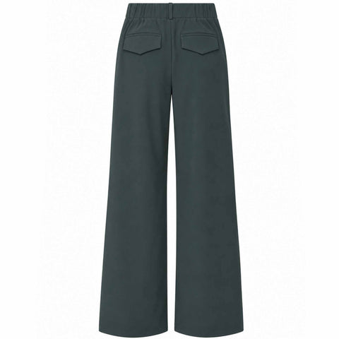 Tall Only-M Broek Travel Strong Wijd Donkergroen - achterkant - lange benen