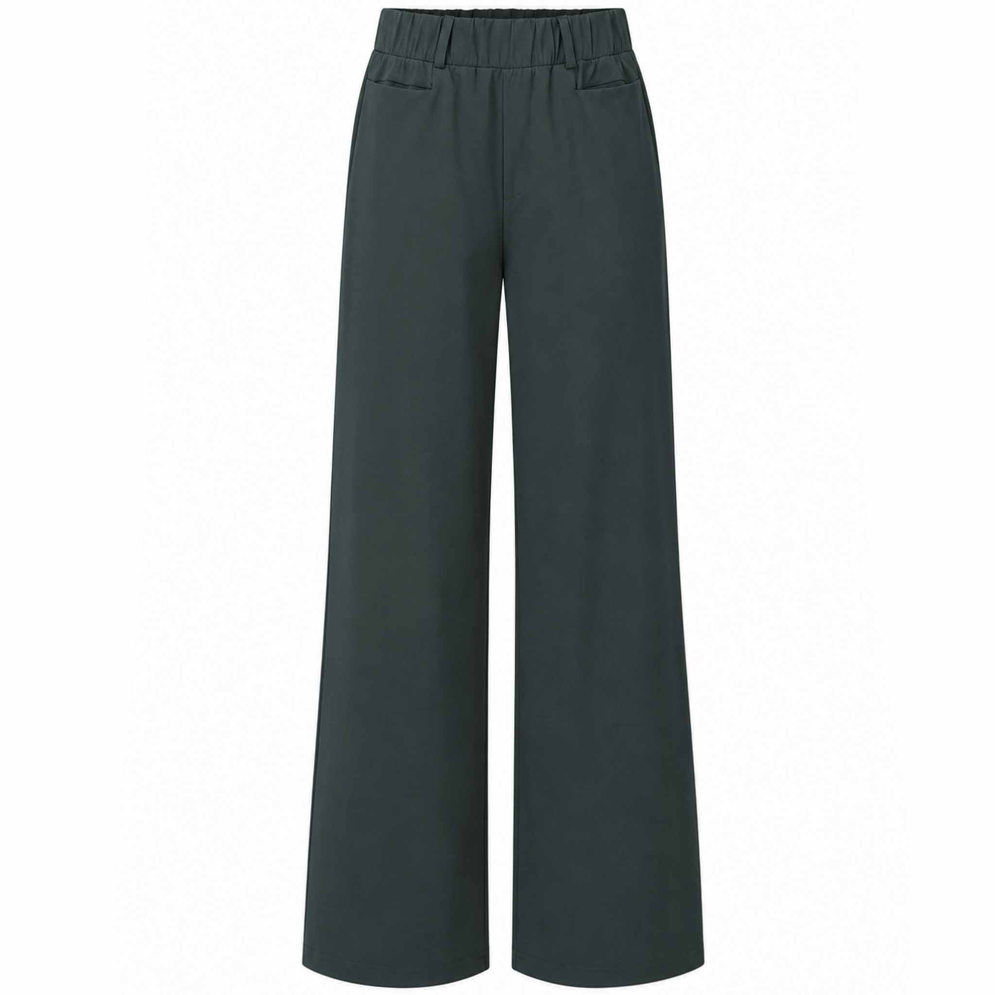 Tall Only-M Broek Travel Strong Wijd Donkergroen - vooraanzicht