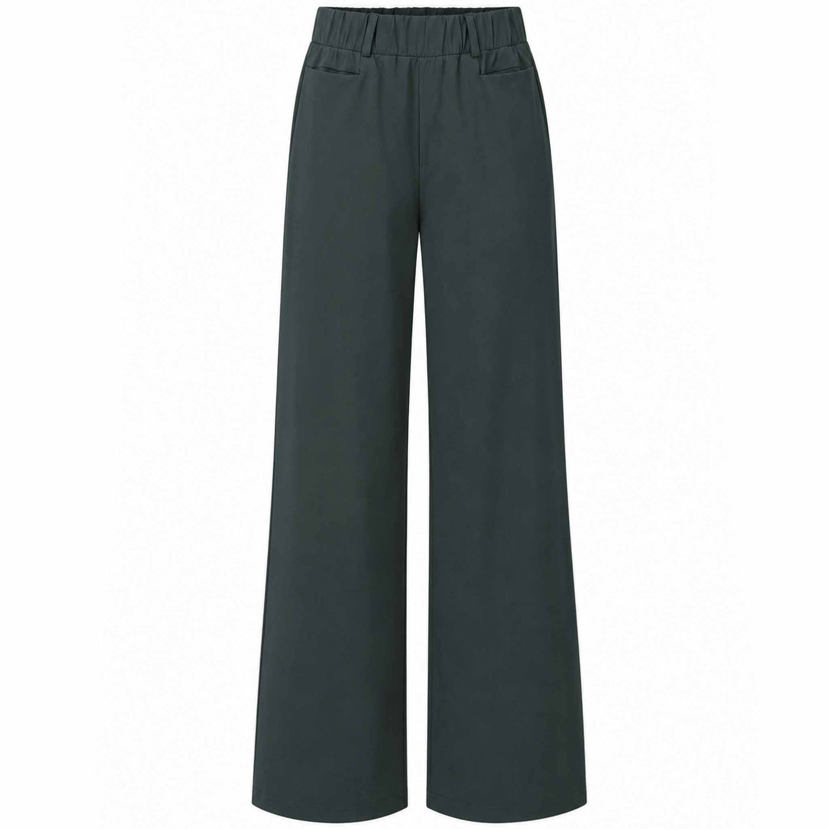 Tall Only-M Broek Travel Strong Wijd Donkergroen - vooraanzicht