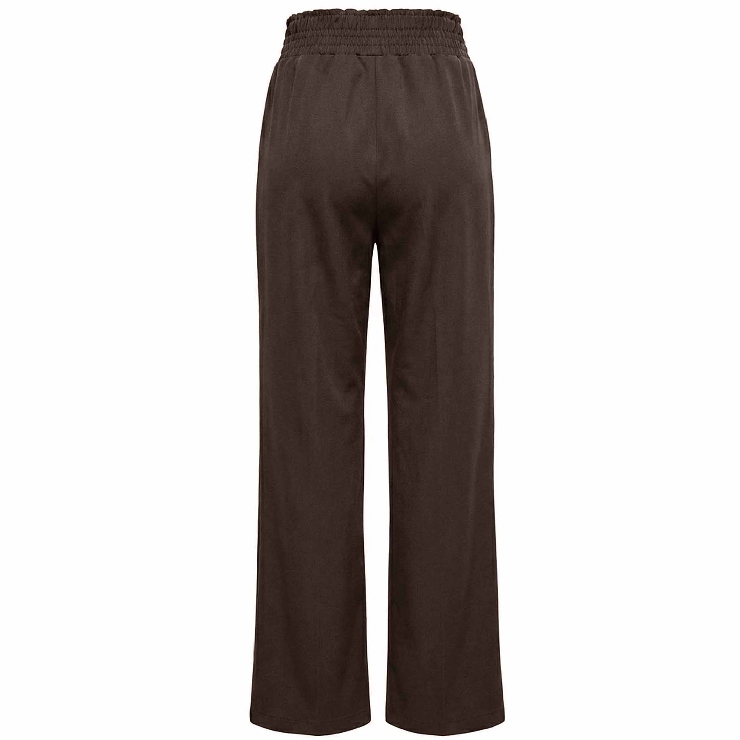 Tall Only-M Broek Wijd Smock Bruin | achterzijde | lange vrouwen 
