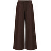 Tall Broek Smashed Lemon Bruin Streep - voorzijde - lange vrouwen kleding