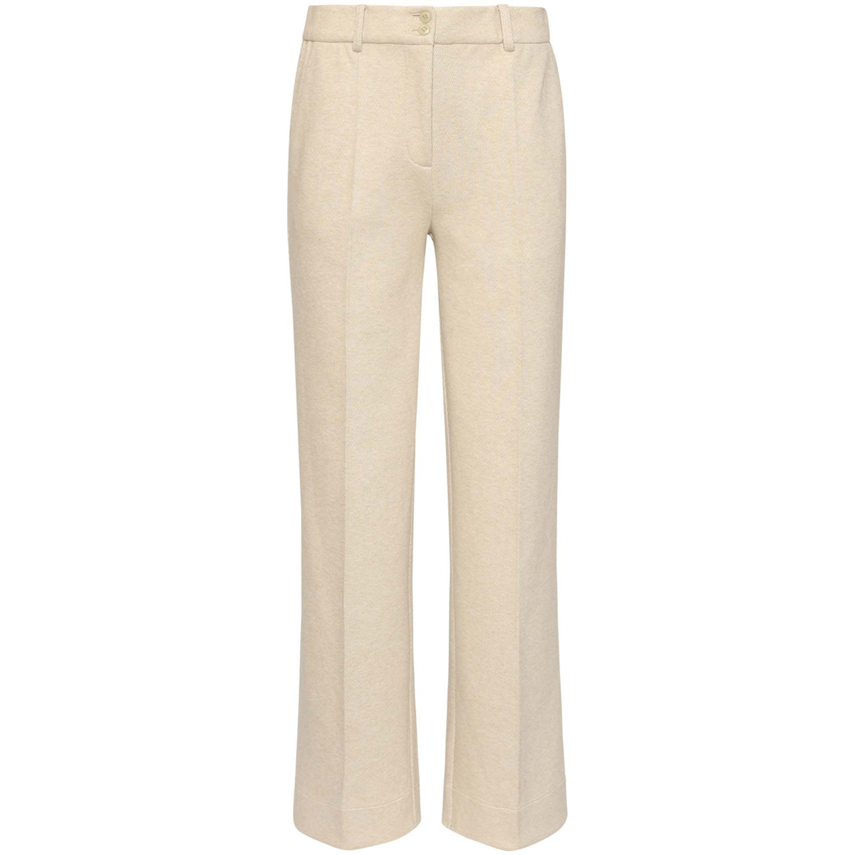 Smashed Lemon Broek Offwhite met extra beenlengte – voorkant – LongLady kleding voor lange dames