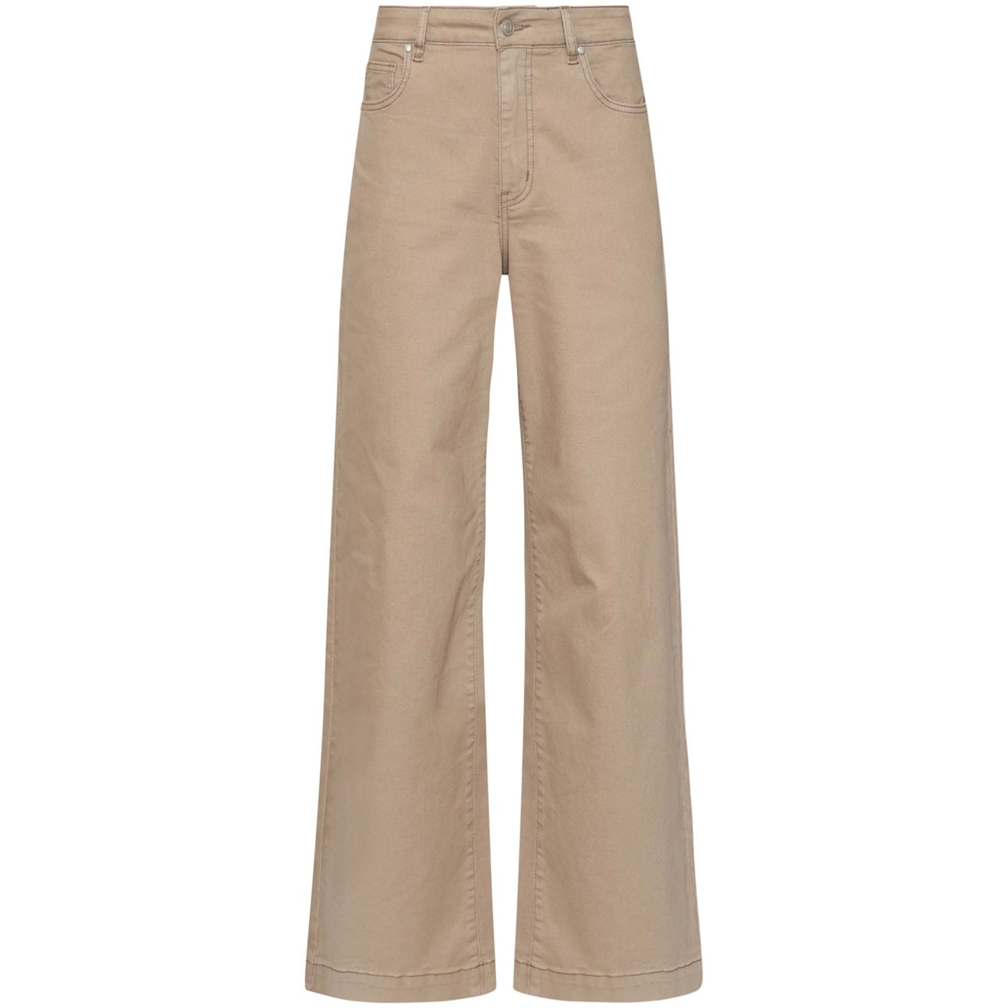 Smashed Lemon Jeans Taupe met extra beenlengte – voorzijde – kleding voor lange vrouwen