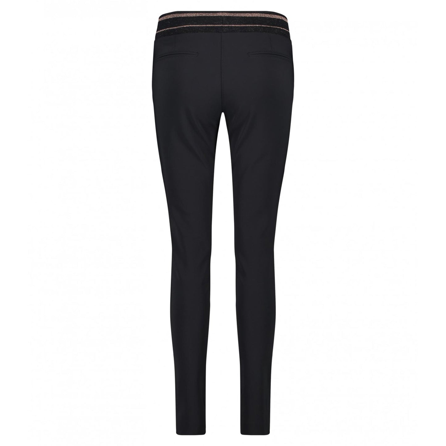 kleding lange vrouwen zip73 broek band heavy zwart