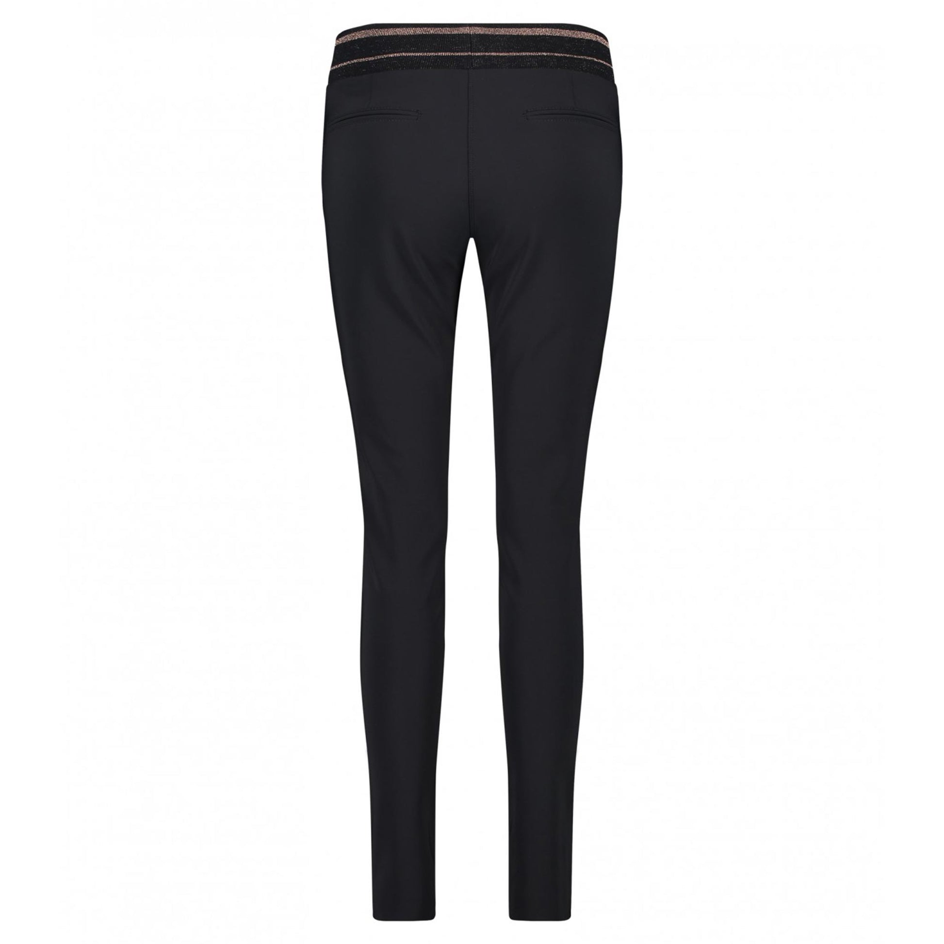 kleding lange vrouwen zip73 broek band heavy zwart