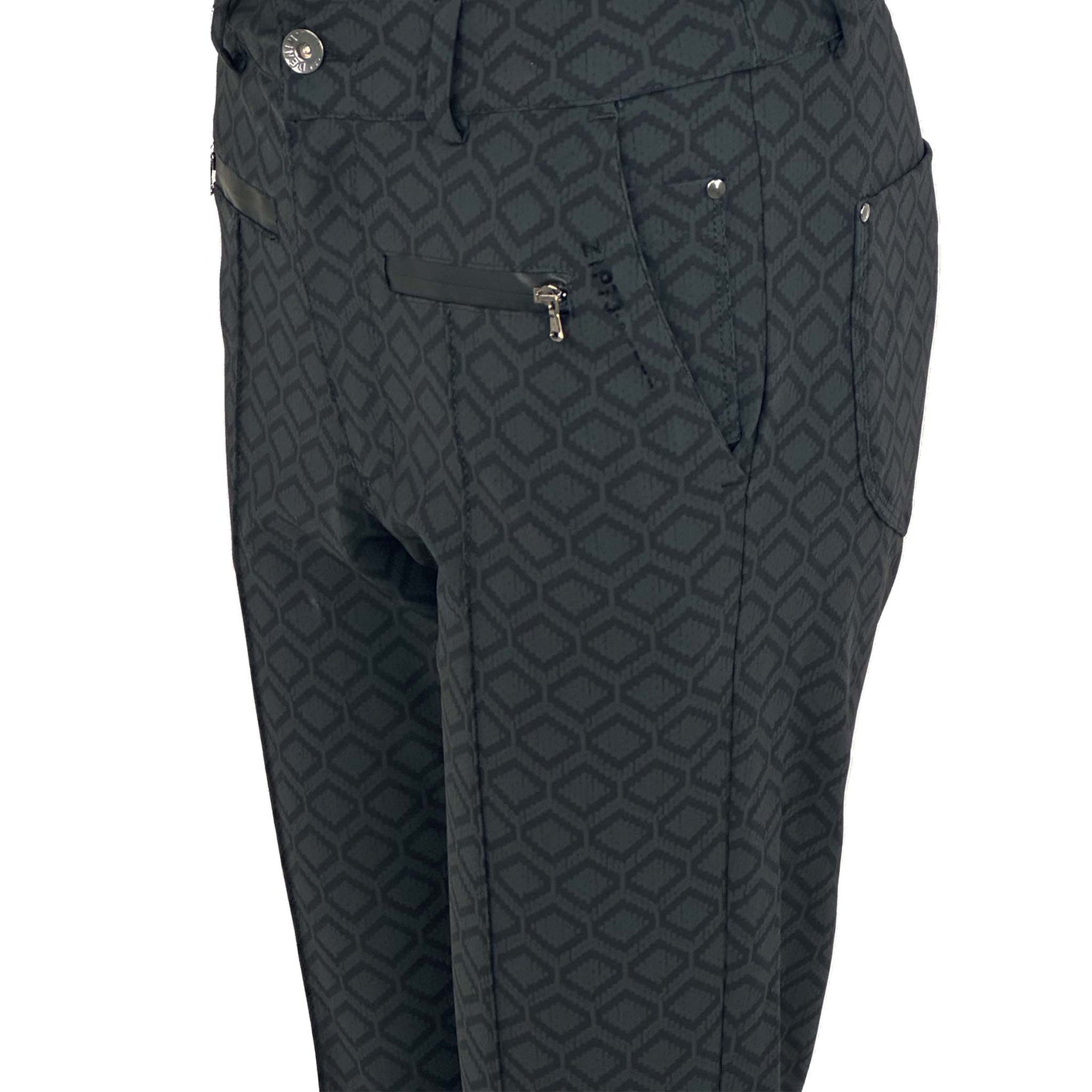 Zip73 Broek Print Groen, tall kleding voor lange vrouwen