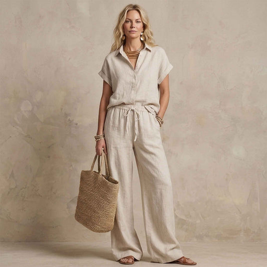 Sequoia Linnen broek Lichtbeige | Tall