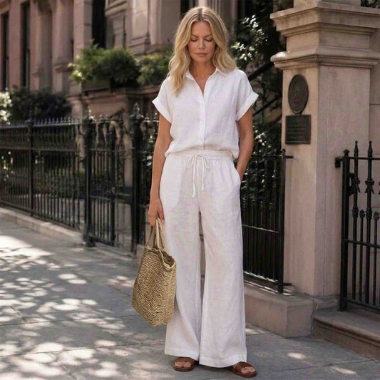 Sequoia Linnen broek Wit | Tall