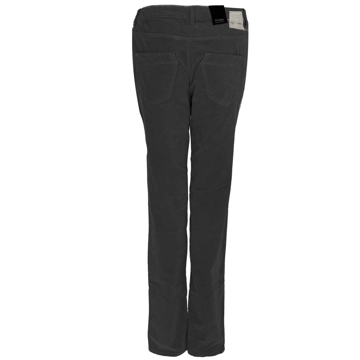 Broek Bona Velvet Zwart, tall kleding voor lange dames, achteraanzicht
