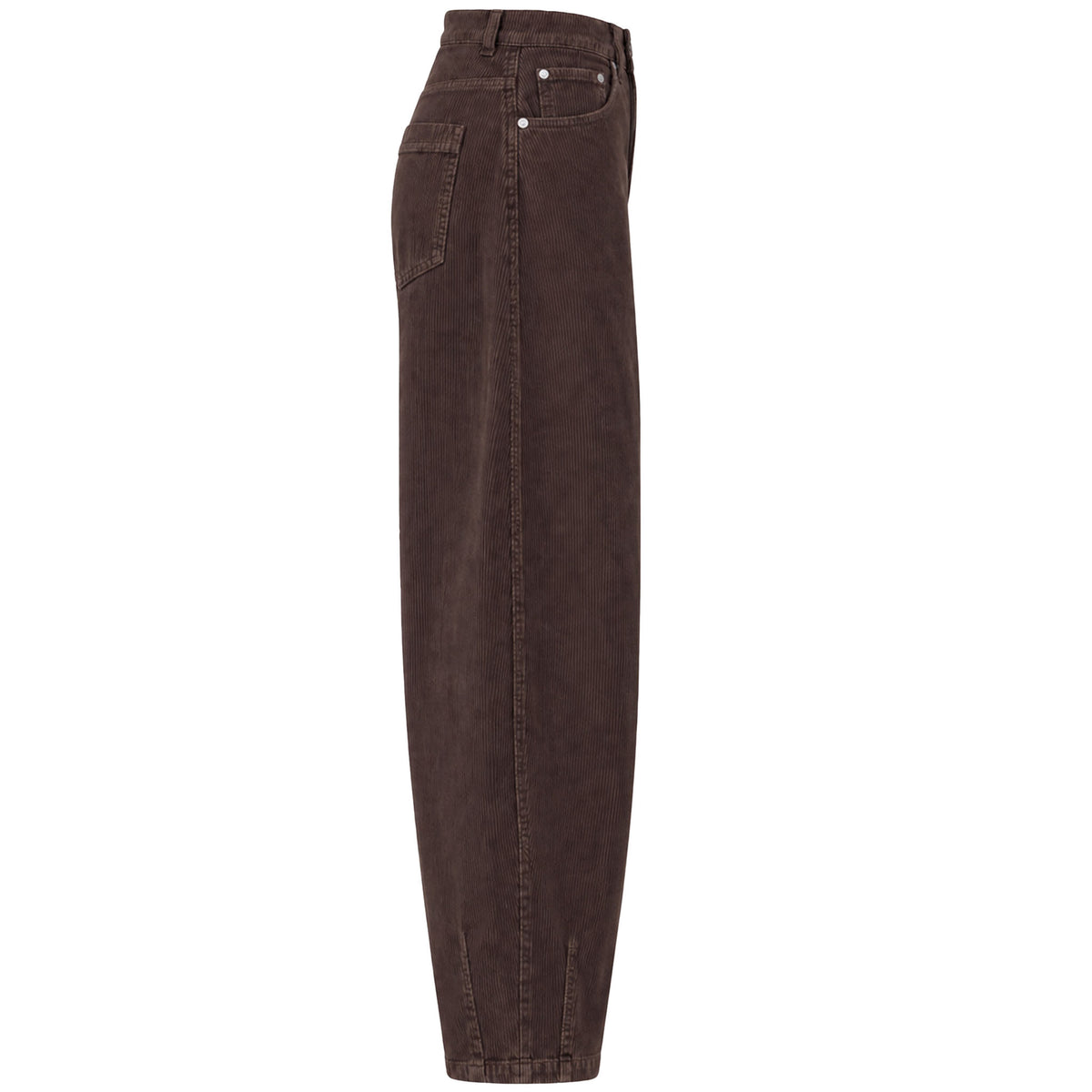 Bloomers Jeans Hanna Barrel Rib Donkerbruin | Tall
