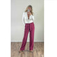 Bloomers Broek Jasmin Linnen cherise lange vrouwen - Tall trousers