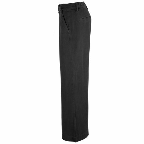 Bloomers Broek Luisa Lyocell Zwart, kleding voor lange vrouwen, zijaanzicht