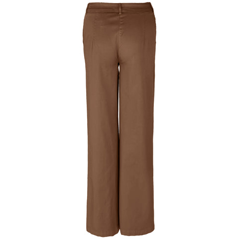 Bloomers Broek Marlene Bruin, tall kleding voor lange dames, achteraanzicht