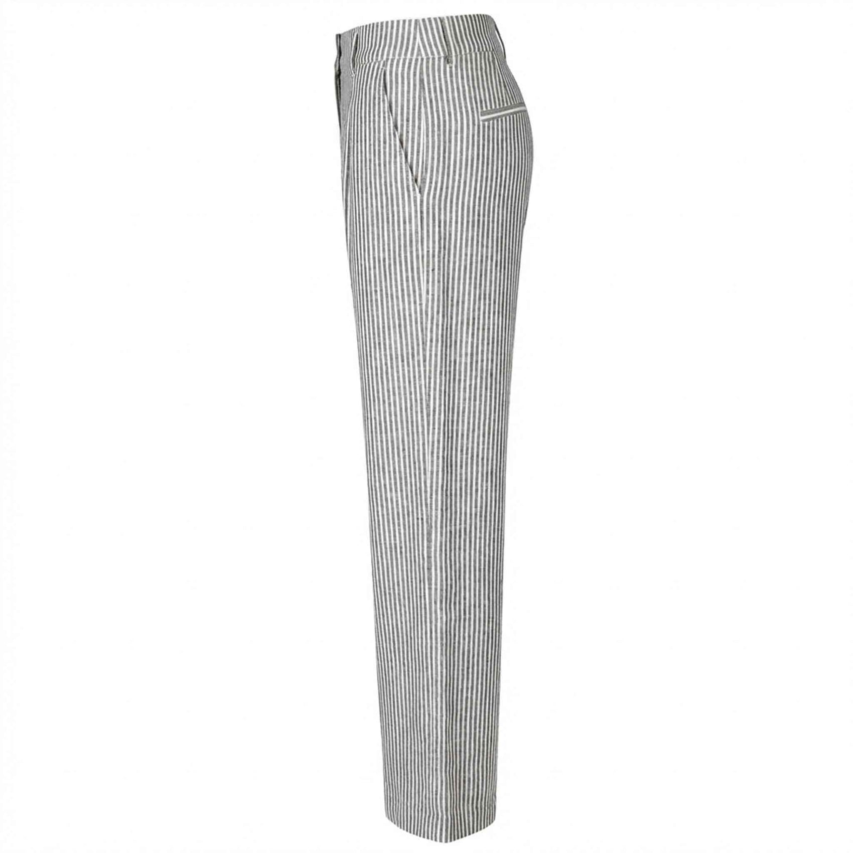 Bloomers Trousers Mara Stripe Anthracite | Tall