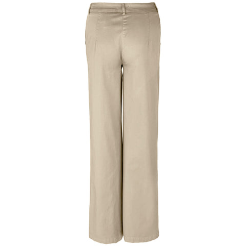 Bloomers Broek Marlene Summer Cotton Zand, tall kleding voor lange dames, achteraanzicht