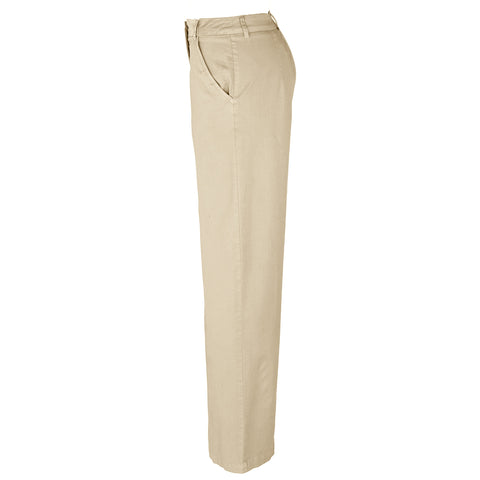 Bloomers Broek Marlene Summer Cotton Zand, kleding voor lange vrouwen, zijaanzicht